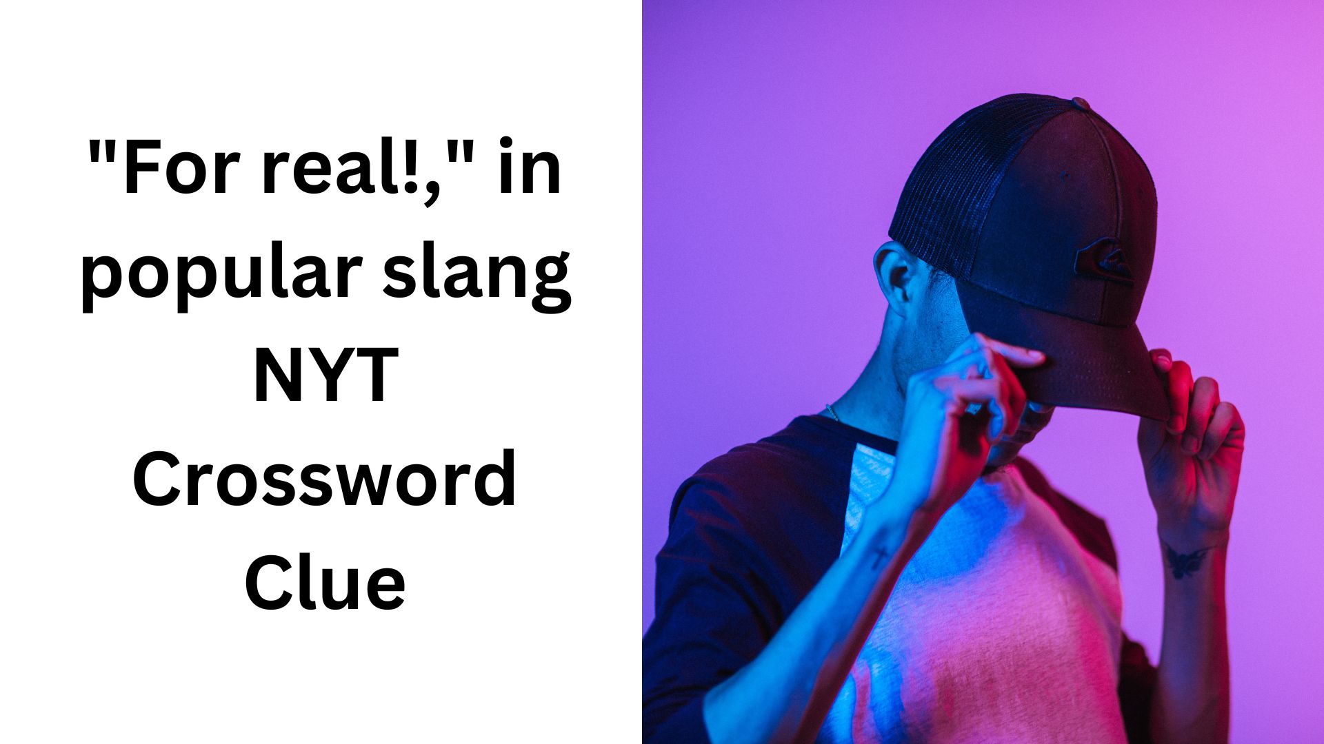 "For real!," in popular slang NYT Crossword Clue