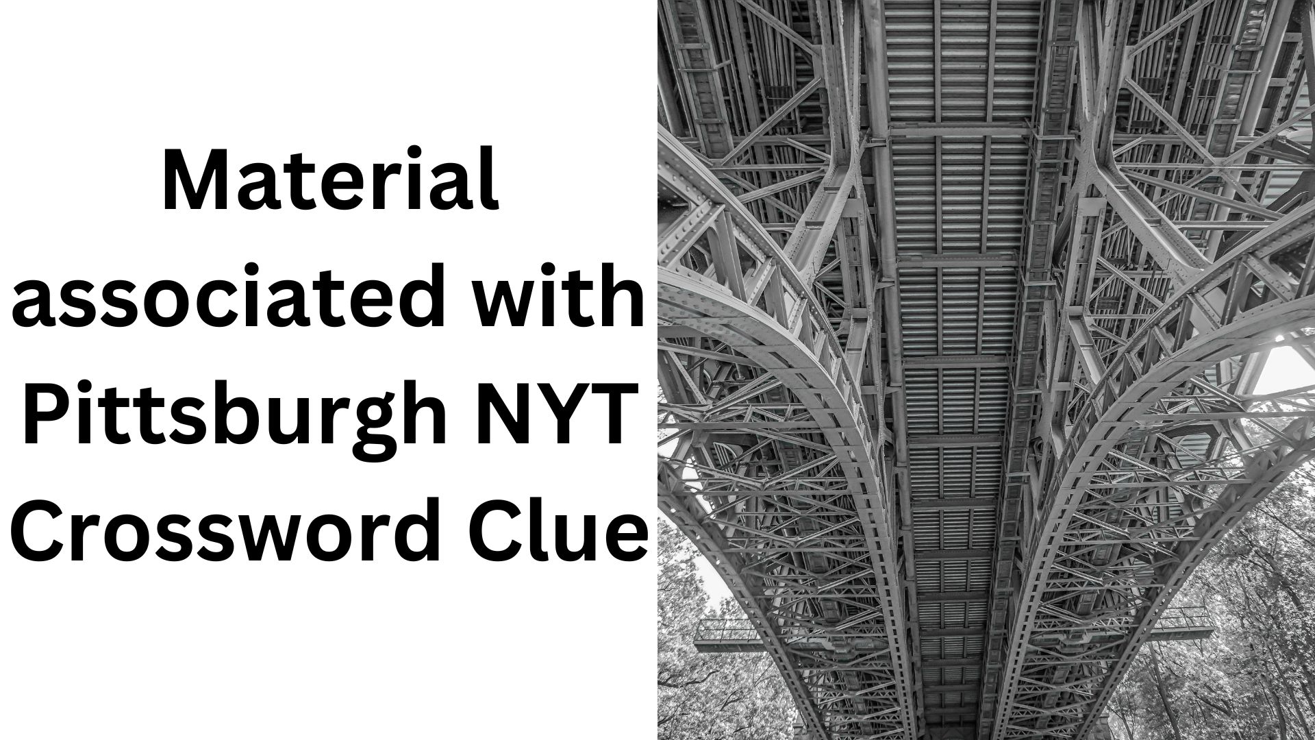 Material associated with Pittsburgh NYT Crossword Clue