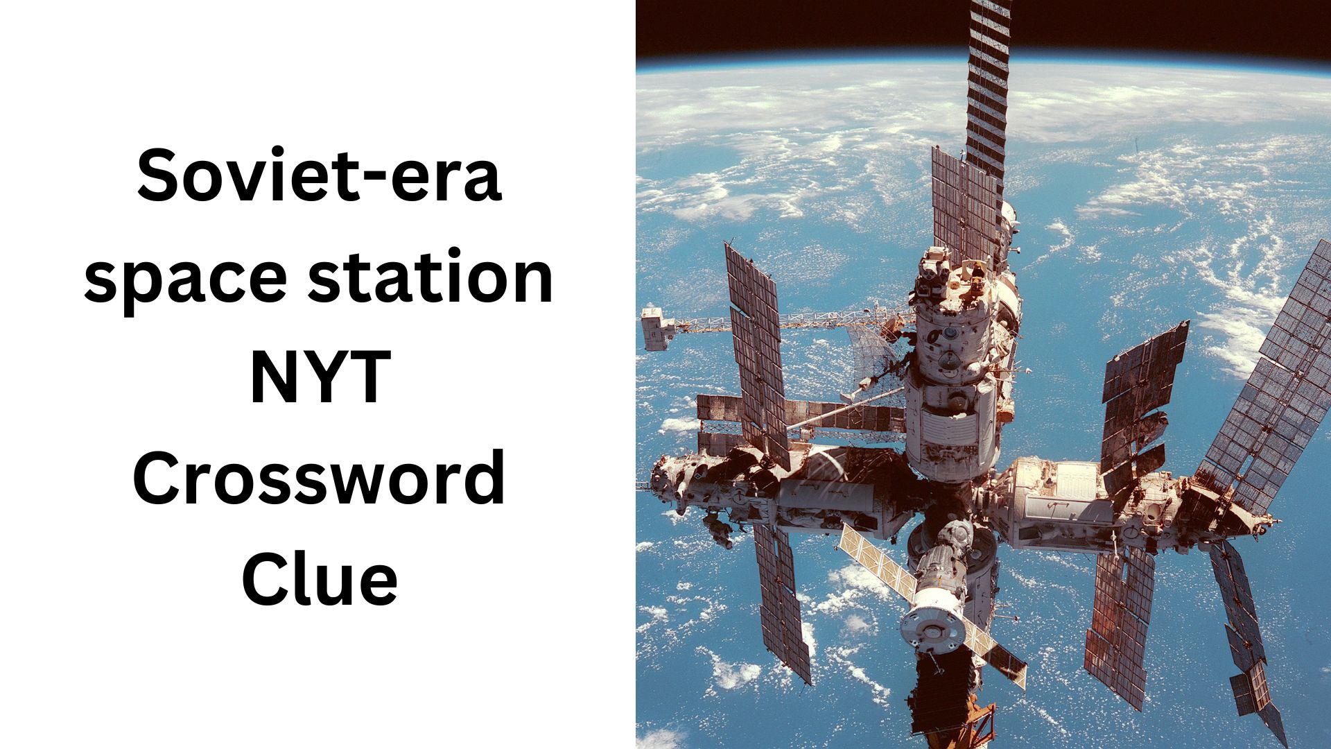 Soviet-era space station NYT Crossword Clue