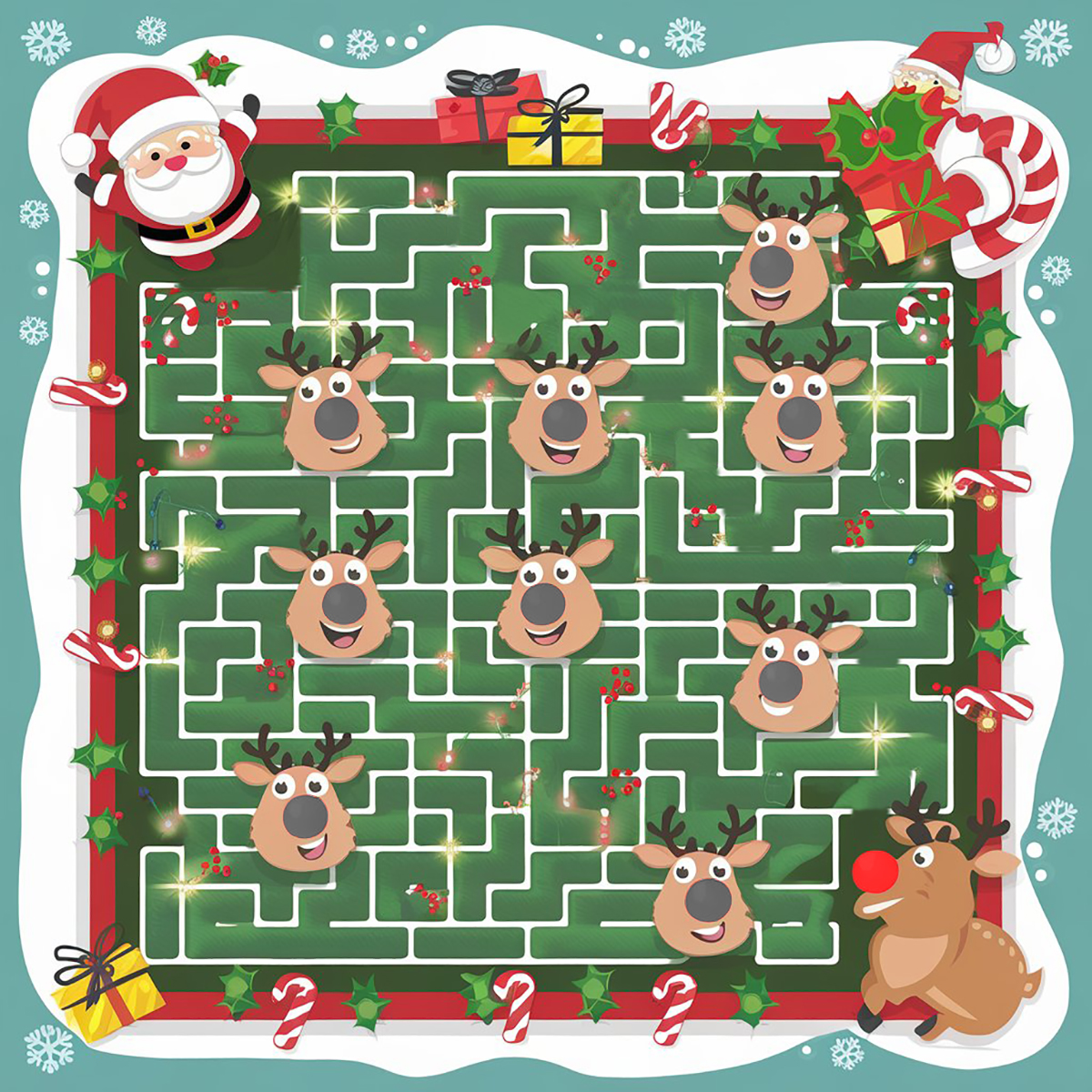 christmas maze