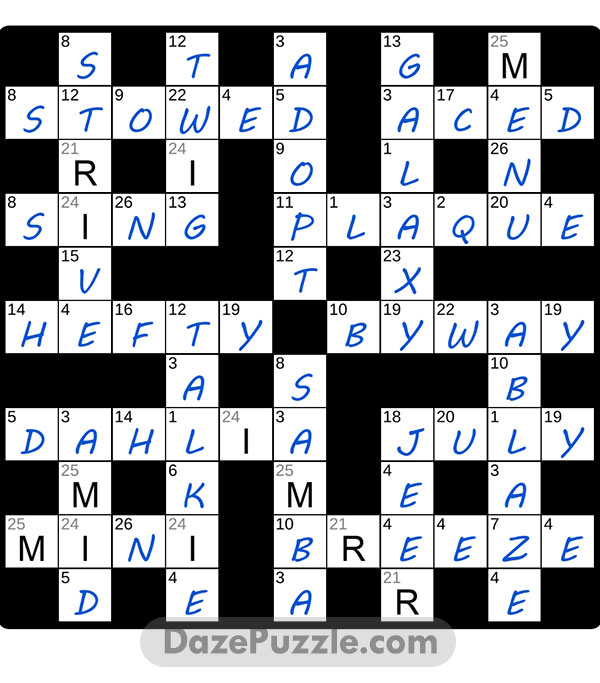 puzzle page codeword 22 december 2024 answer