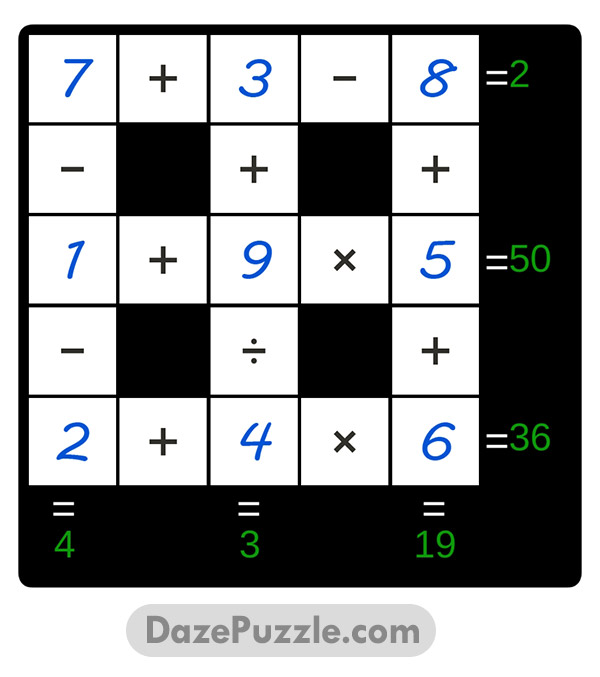 puzzle page cross sum 25 december 2024 answer