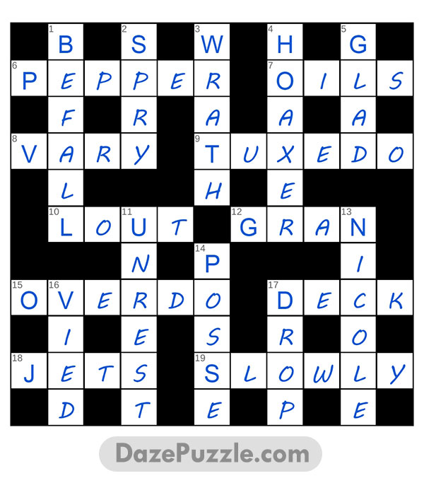 puzzle page crossword 19 december 2024 answer