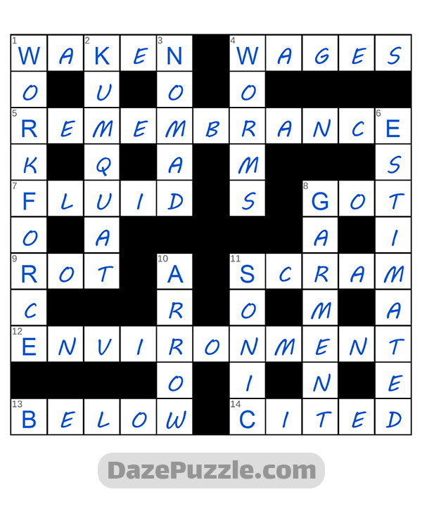 puzzle page crossword 30 december 2024 answer