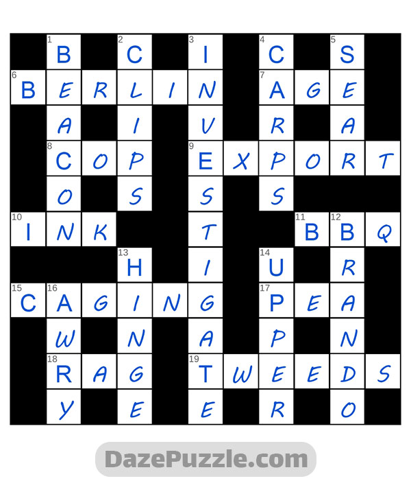 puzzle page crossword 9 december 2024 answer