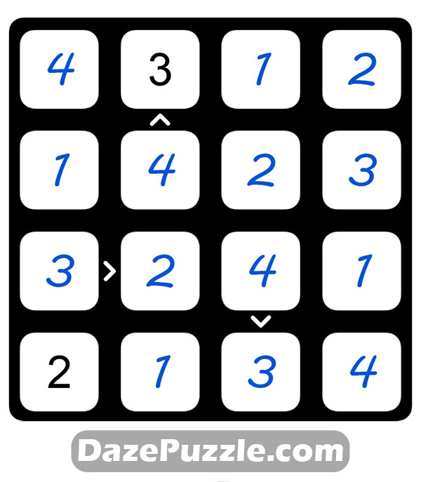 puzzle page futoshiki 24 december 2024 answer