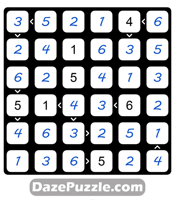 puzzle page futoshiki 28 december 2024 answer