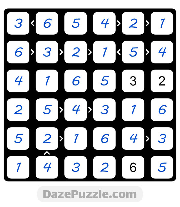 puzzle page futoshiki 7 december 2024 answer