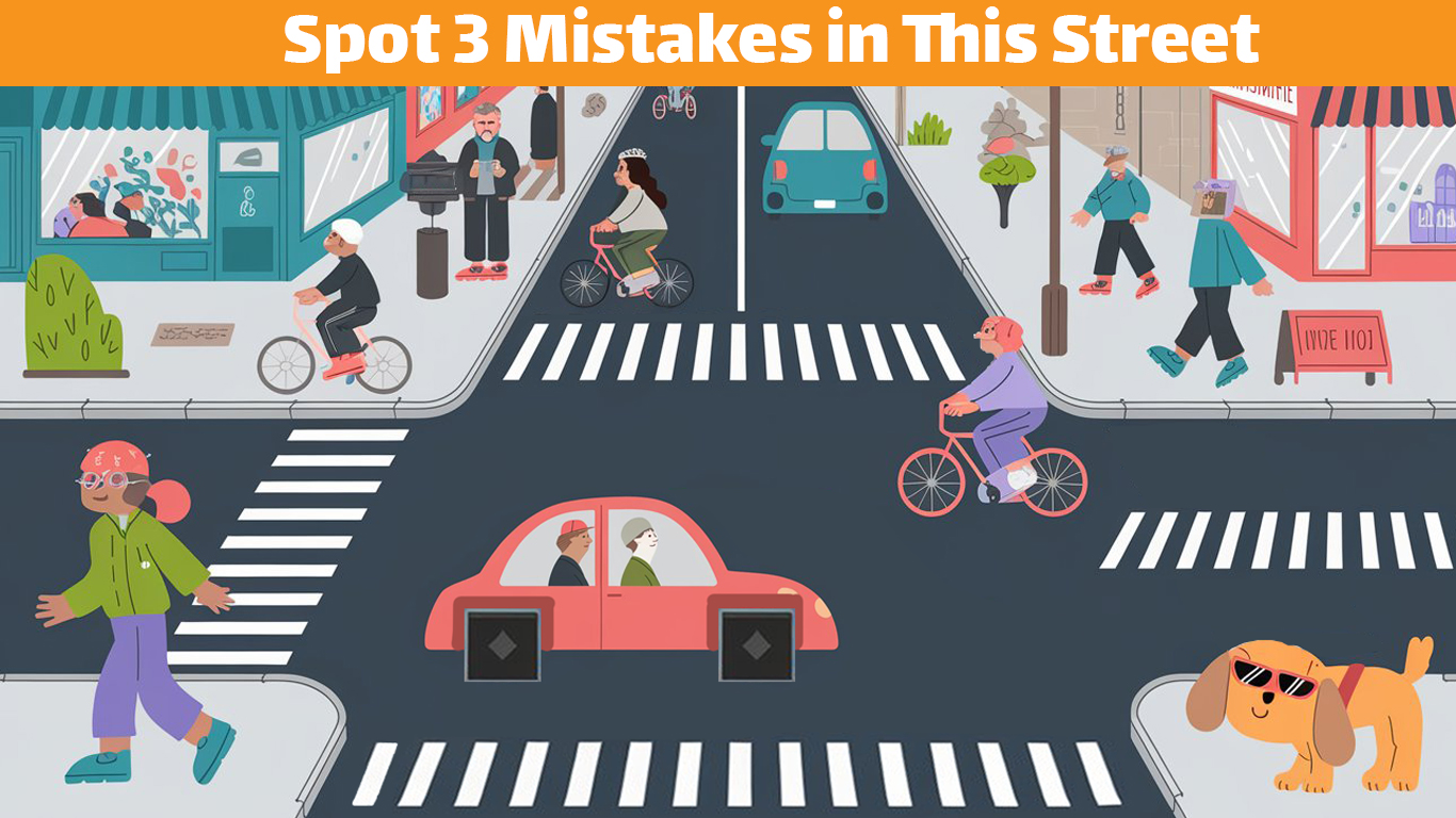 Can You Spot the 3 Mistakes in This Busy City Scene?