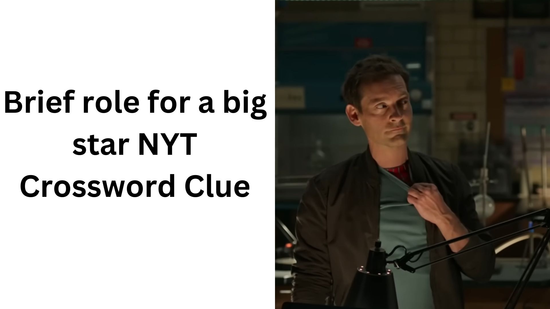 Brief role for a big star NYT Crossword Clue