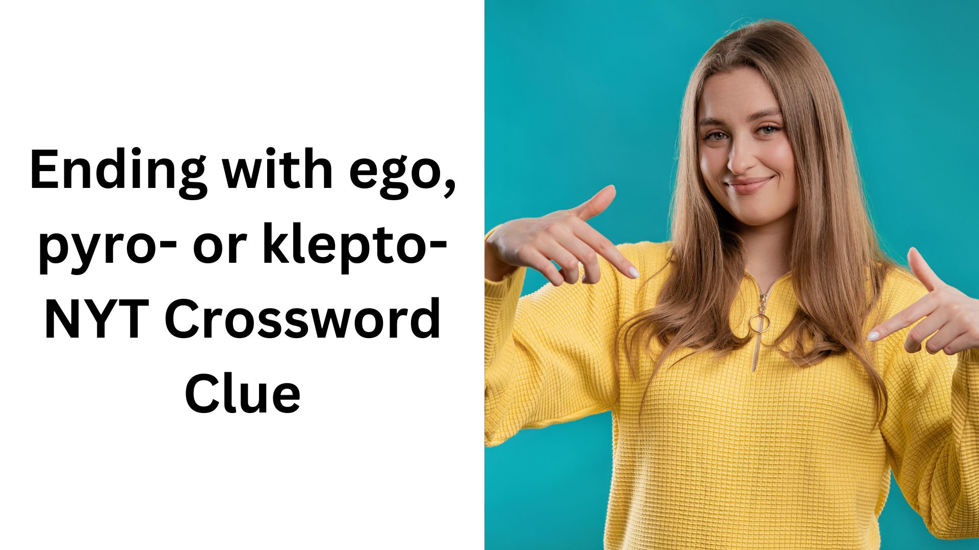 Ending with ego, pyro- or klepto- NYT Crossword Clue