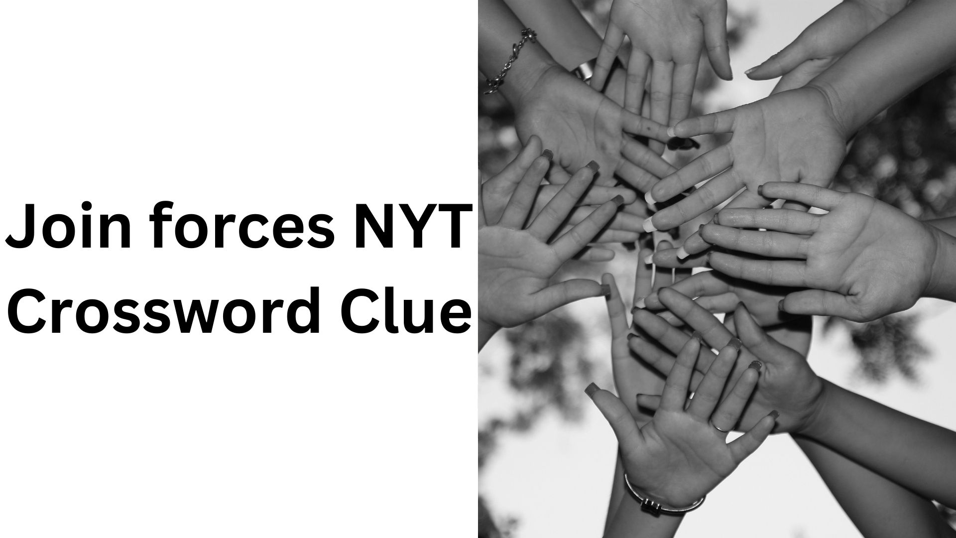 Join forces NYT Crossword Clue