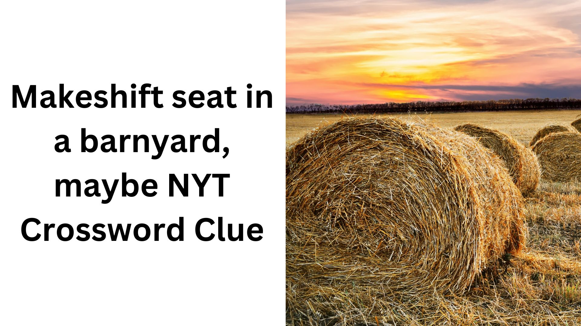 Makeshift seat in a barnyard, maybe NYT Crossword Clue