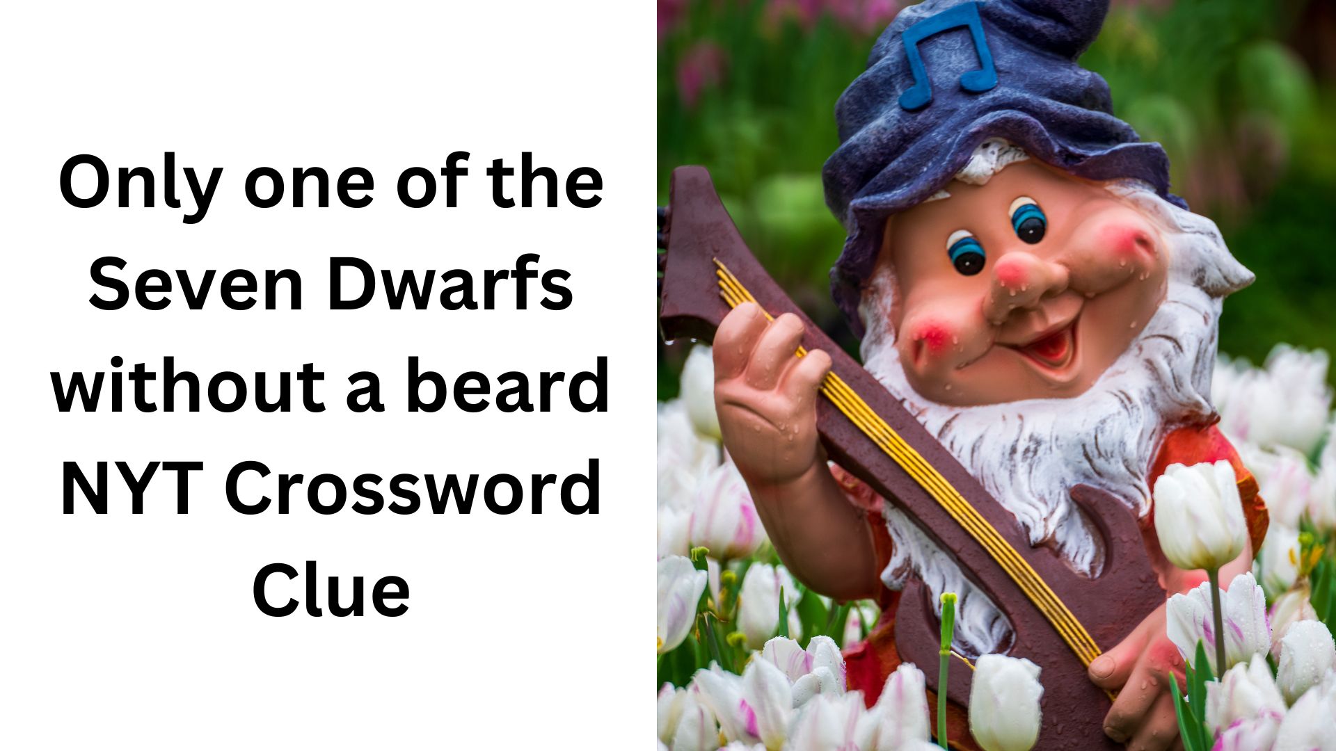 Only one of the Seven Dwarfs without a beard NYT Crossword Clue