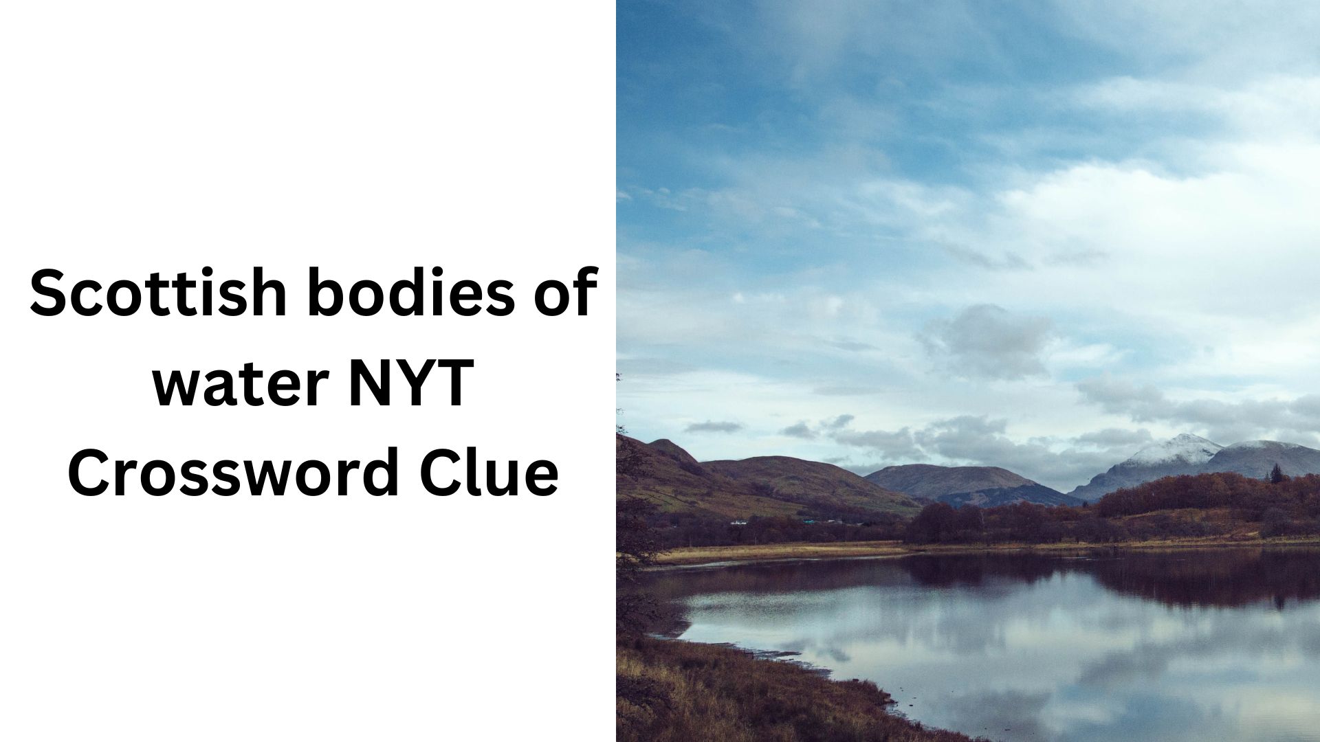 Scottish bodies of water NYT Crossword Clue