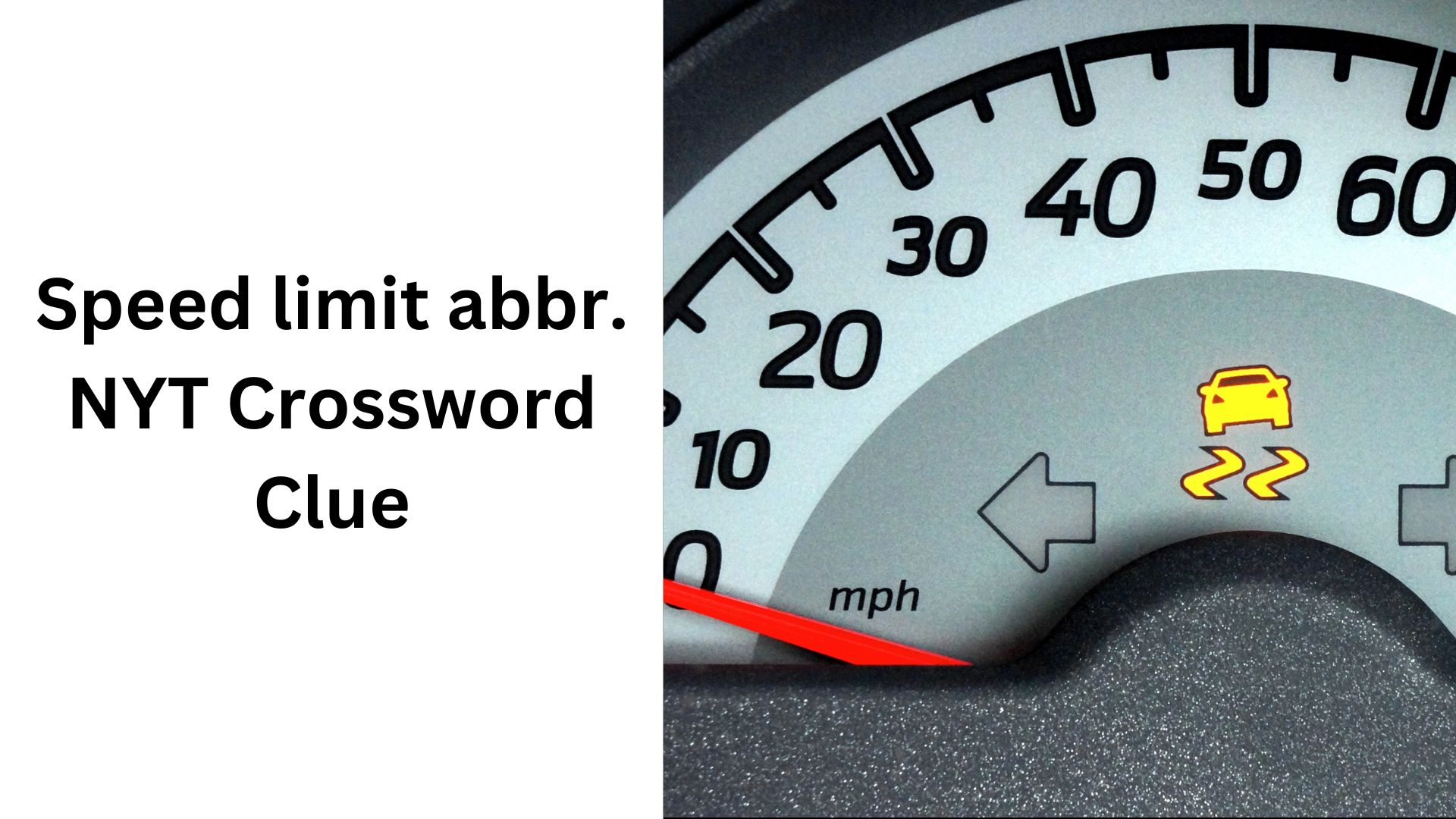Speed limit abbr. NYT Crossword Clue