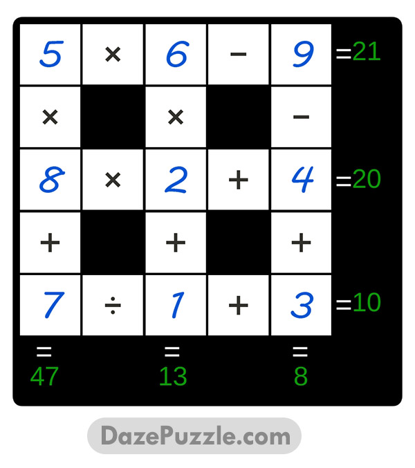 puzzle page cross sum 22 january 2025 answer