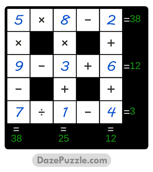 puzzle page cross sum 29 january 2025 answer