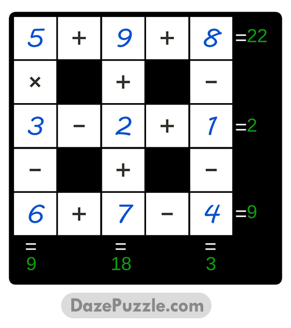 puzzle page cross sum 3 january 2025 answer
