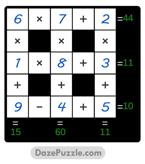 puzzle page cross sum 31 january 2025 answer