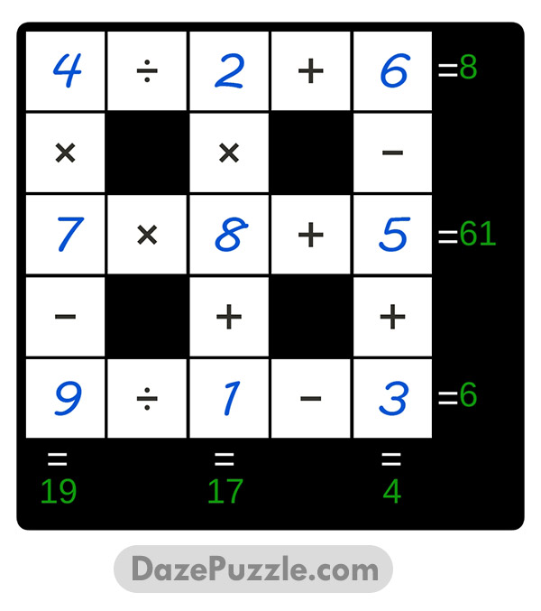 puzzle page cross sum 5 january 2025 answer