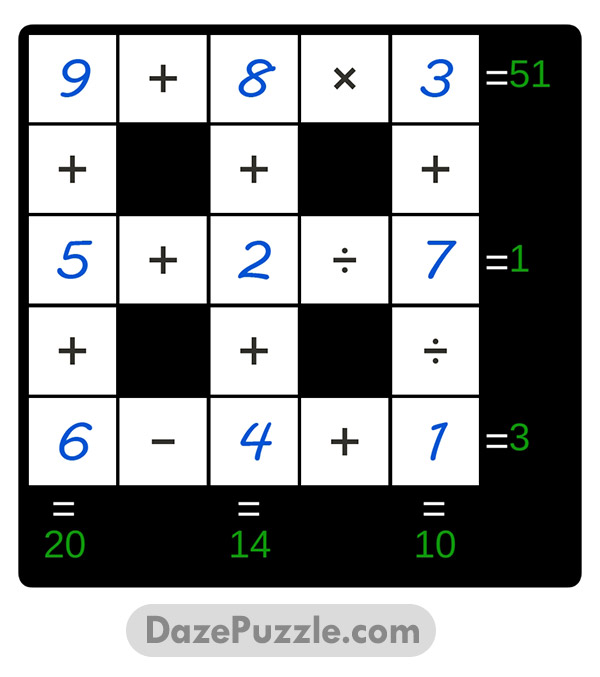 puzzle page cross sum 8 january 2025 answer