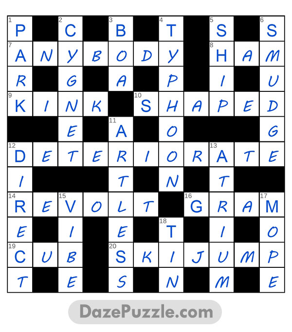 puzzle page crossword 14 january 2025 answer