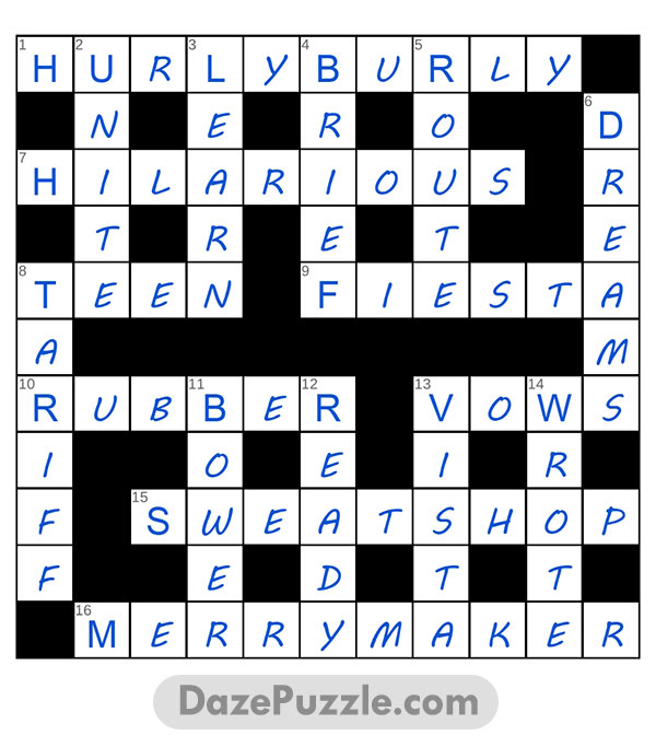 puzzle page crossword 16 january 2025 answer
