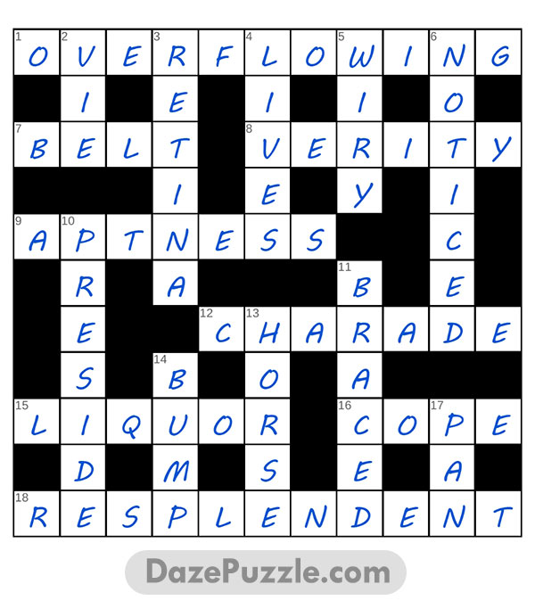 puzzle page crossword 25 january 2025 answer