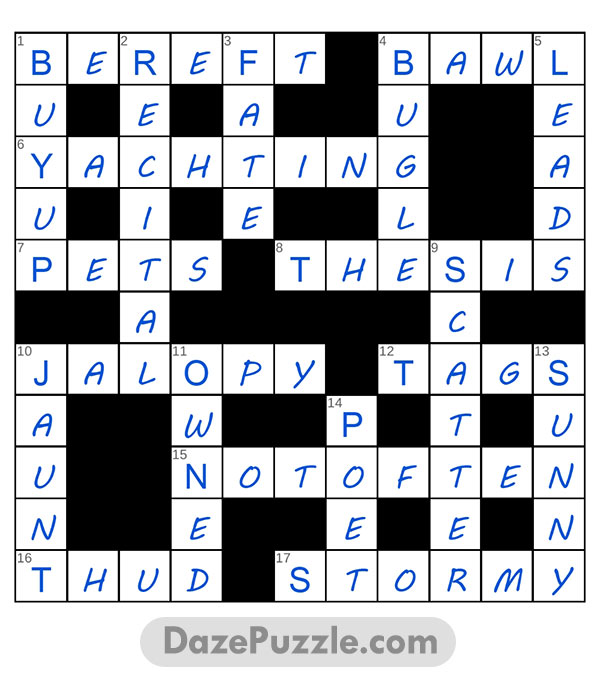 puzzle page crossword 4 january 2025 answer