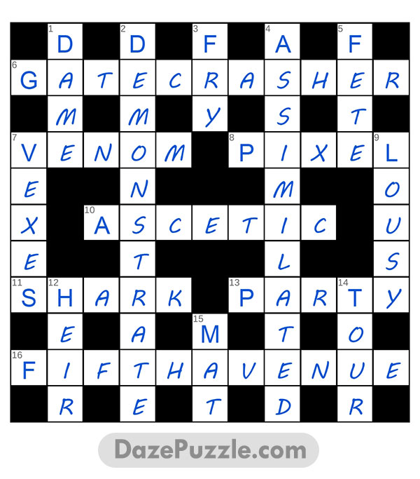 puzzle page crossword 6 january 2025 answer