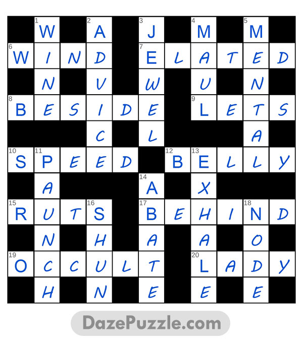 puzzle page crossword 7 january 2025 answer