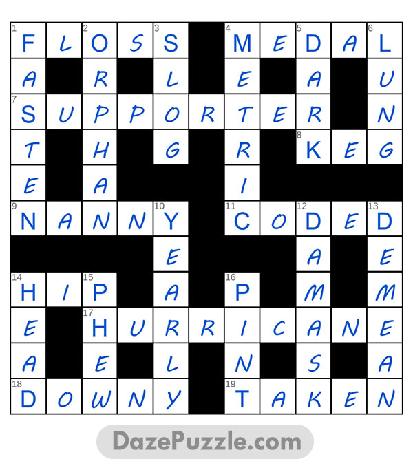 puzzle page crossword 8 january 2025 answer
