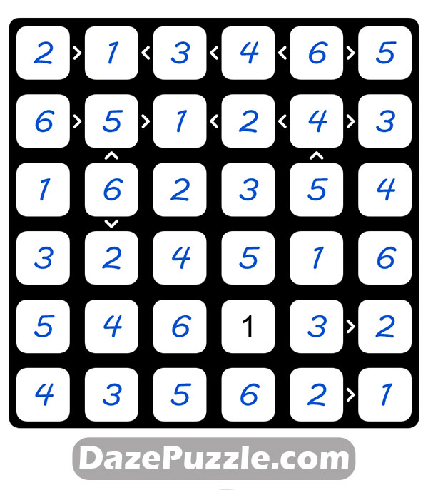 puzzle page futoshiki 18 january 2025 answer