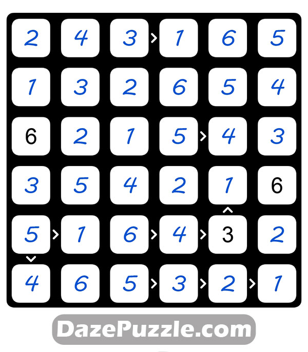 puzzle page futoshiki 24 january 2025 answer