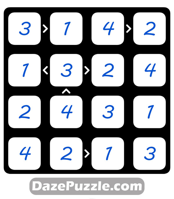 puzzle page futoshiki 28 january 2025 answer