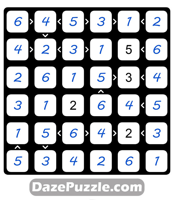 puzzle page futoshiki 31 january 2025 answer
