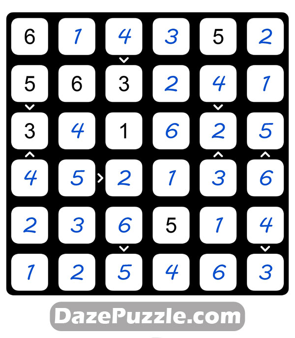 puzzle page futoshiki 4 january 2025 answer