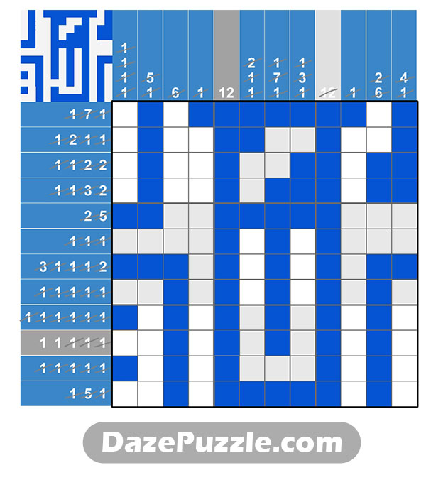 puzzle page picture cross 12 january 2025 answer