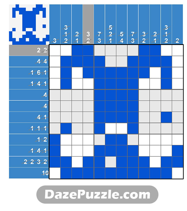 puzzle page picture cross 13 january 2025 answer