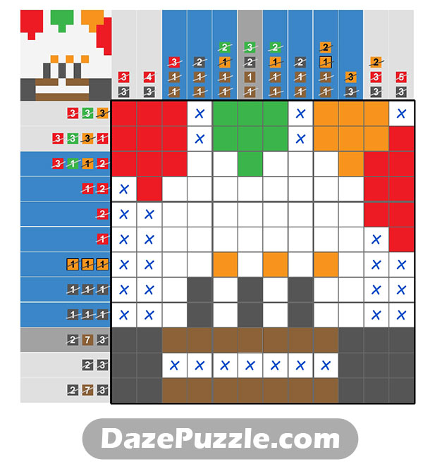 puzzle page picture cross 14 january 2025 answer