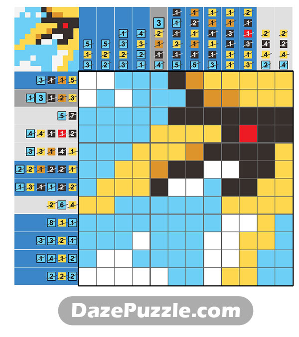 puzzle page picture cross 18 january 2025 answer