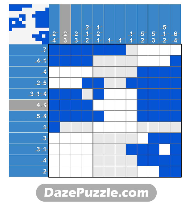 puzzle page picture cross 20 january 2025 answer