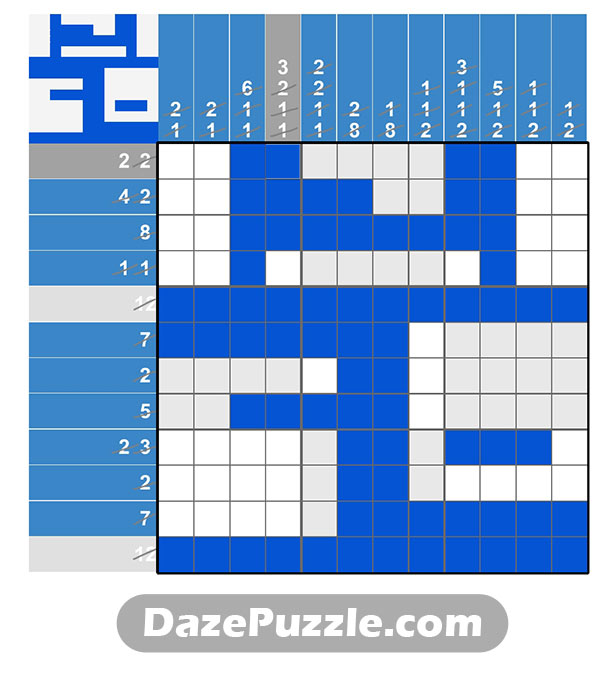 puzzle page picture cross 22 january 2025 answer