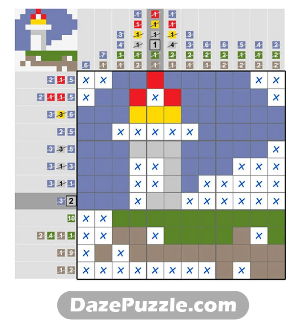 puzzle page picture cross 23 january 2025 answer