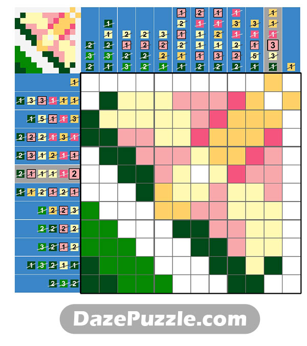 puzzle page picture cross 25 january 2025 answer