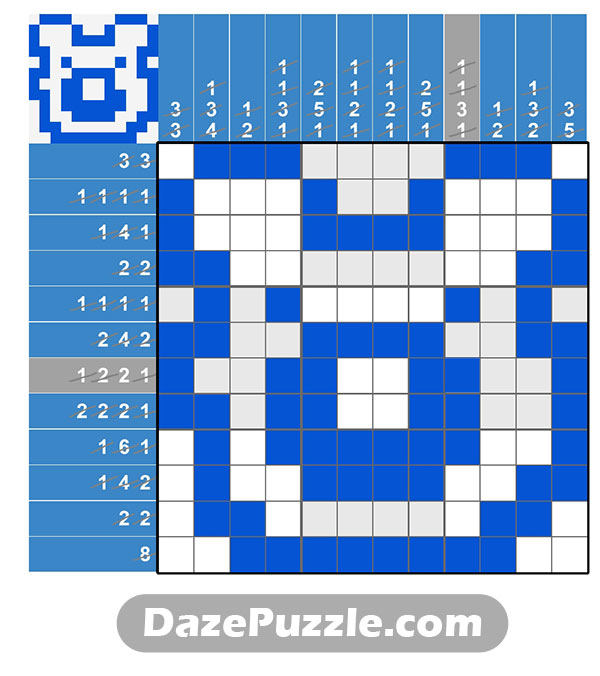 puzzle page picture cross 27 january 2025 answer