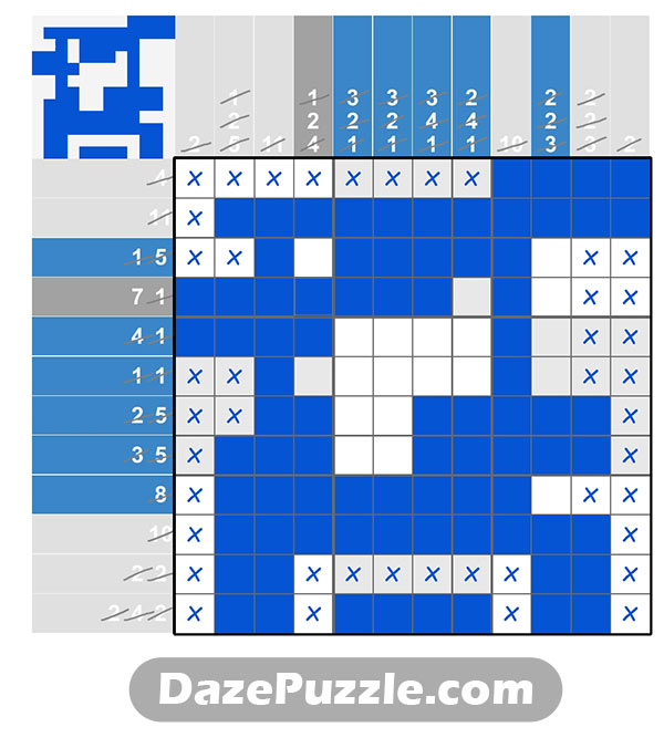 puzzle page picture cross 3 january 2025 answer