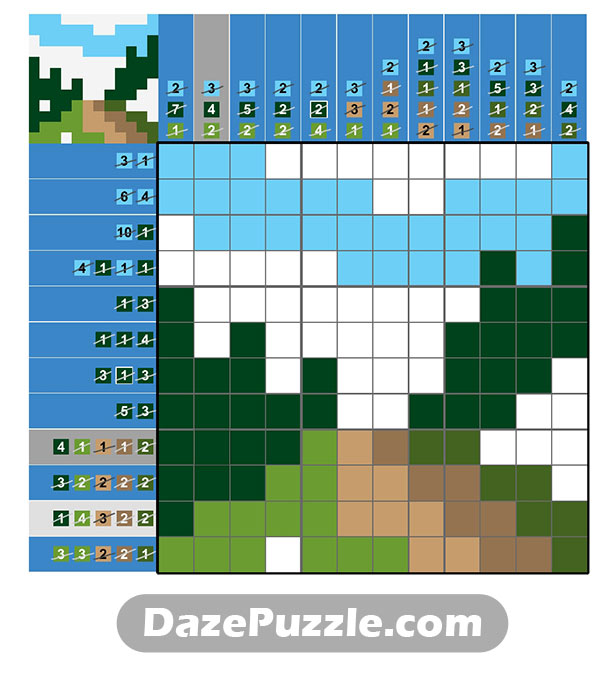 puzzle page picture cross 30 january 2025 answer