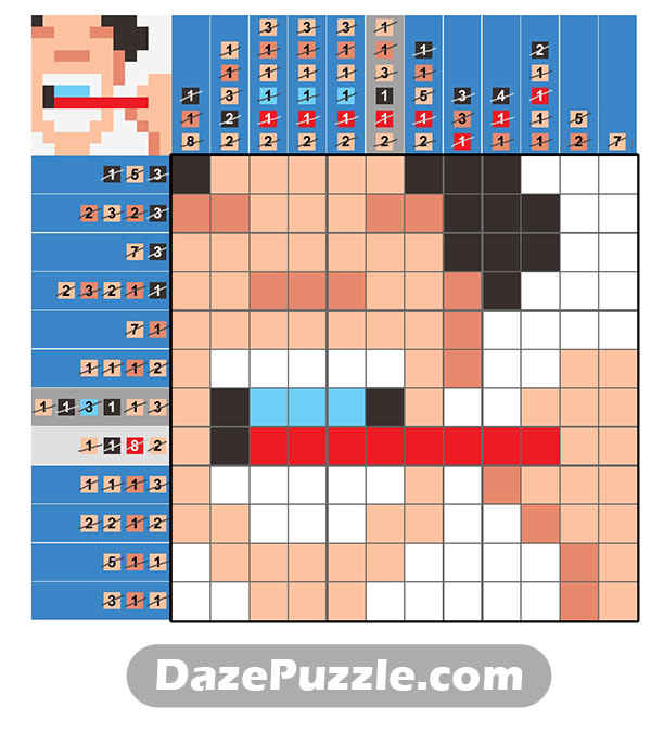 puzzle page picture cross 4 january 2025 answer